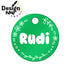 Individuelle runde Marke